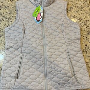 Free Country Gray Quilted Puffer Vest